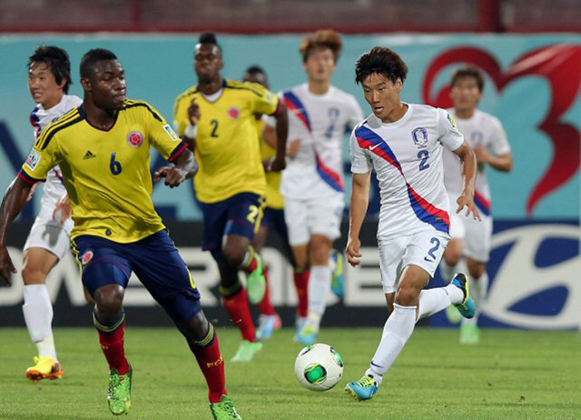 4일(한국시간) 터키 트라브존 후세인 아브니 아케르 스타디움에서 열린 2013 국제축구연맹(FIFA) U-20 월드컵 16강전에서 한국 심상민이 역습을 하고 있다. 