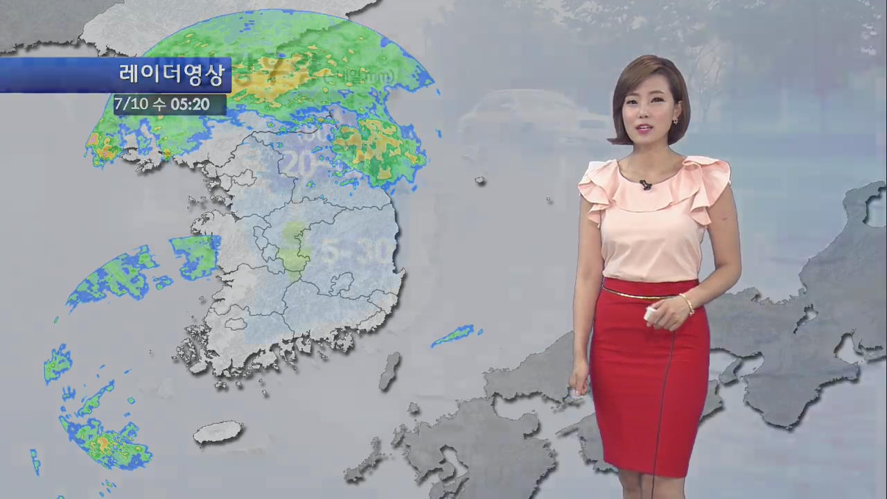 중북부 흐리고 비…영남 폭염 특보