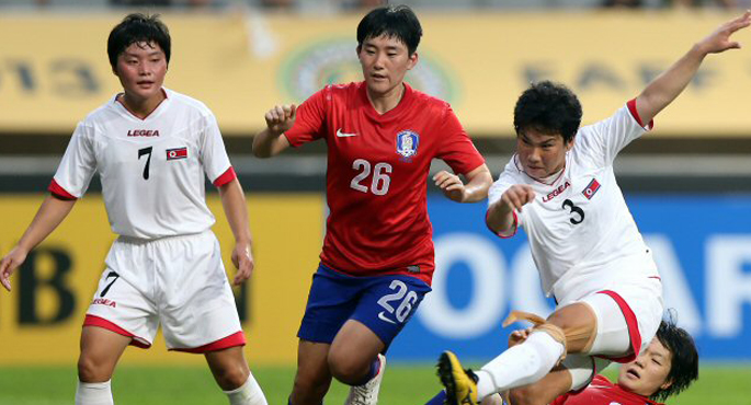 [주요장면] 여자 축구, 골 먼저 넣고 北에 역전패