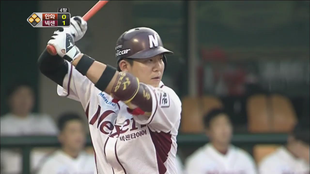 넥센 김민성, 4경기 연속 홈런 쏠까?
