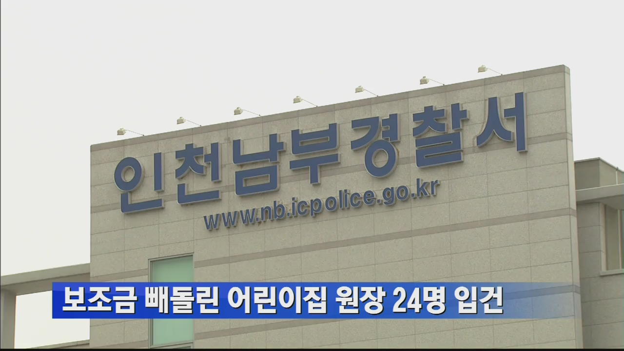 보조금 빼돌린 어린이집 원장 24명 입건