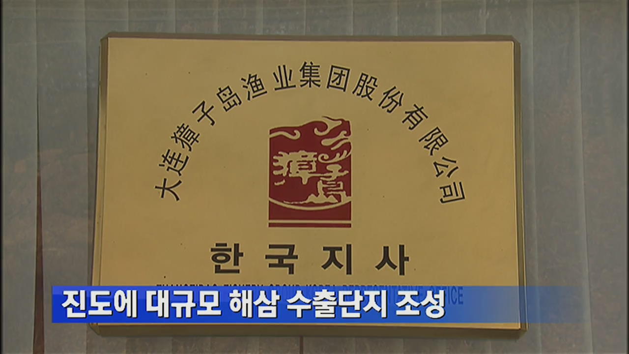 진도에 대규모 해삼 수출단지 조성 