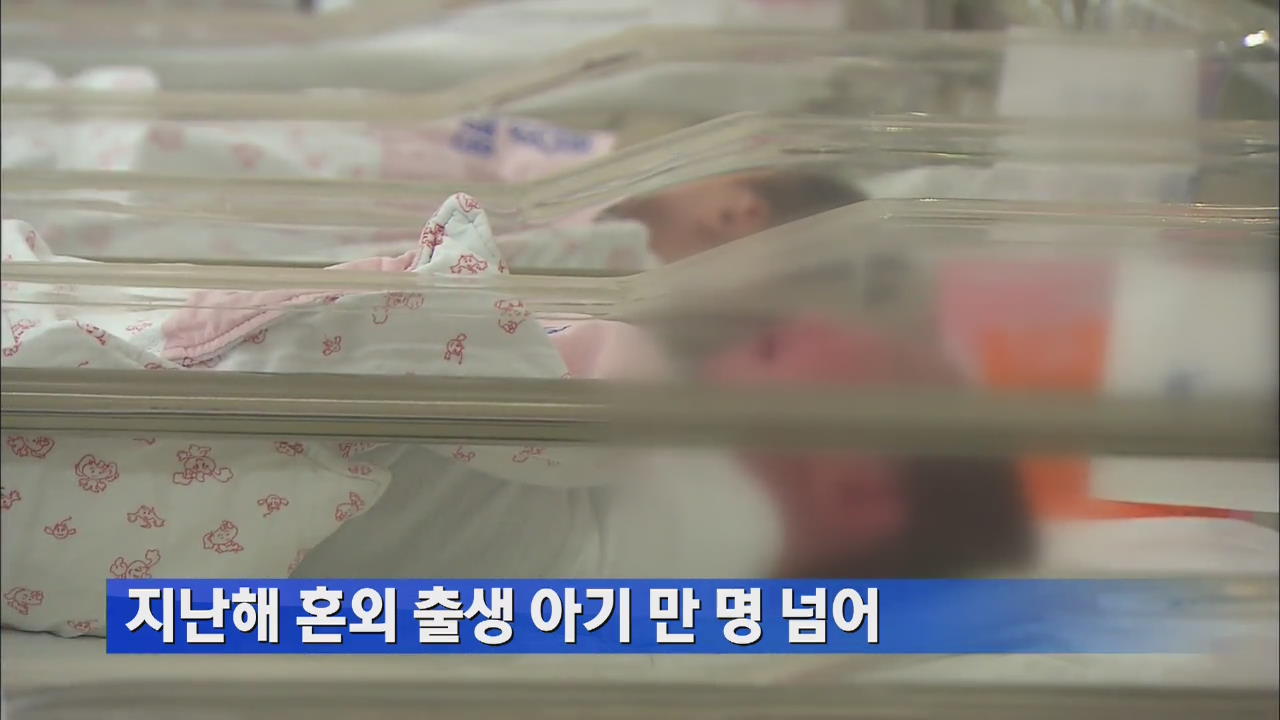 지난해 혼외 출생 아기 만 명 넘어