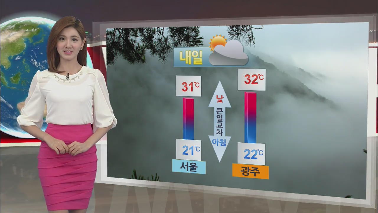 내일 전국 가끔 구름 많고 동해안 비 조금
