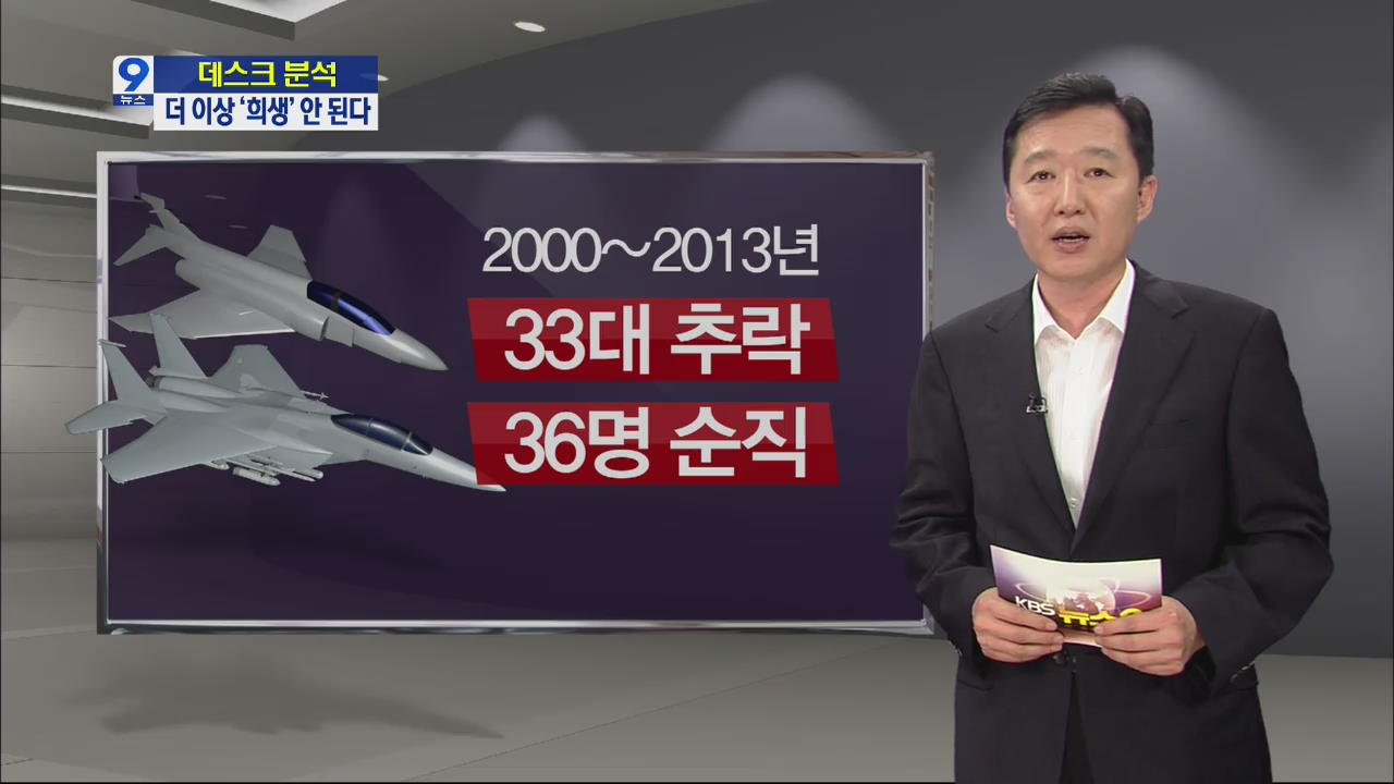 [데스크 분석] 공군기 사고, 이대로 안된다