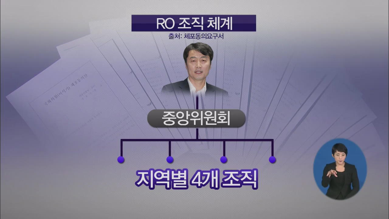 “의원 2명·보좌진 6명, RO 조직원으로 활동”