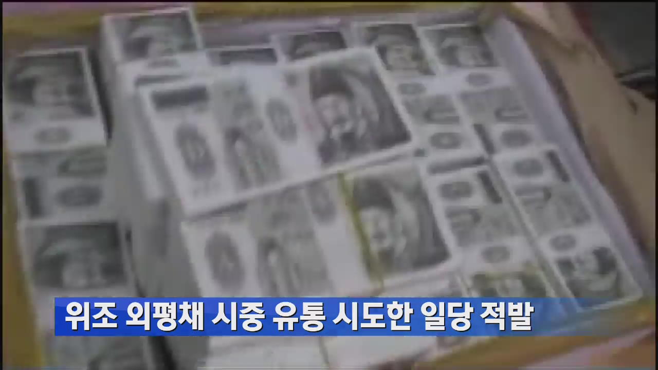 위조 외평채 시중 유통 시도한 일당 적발