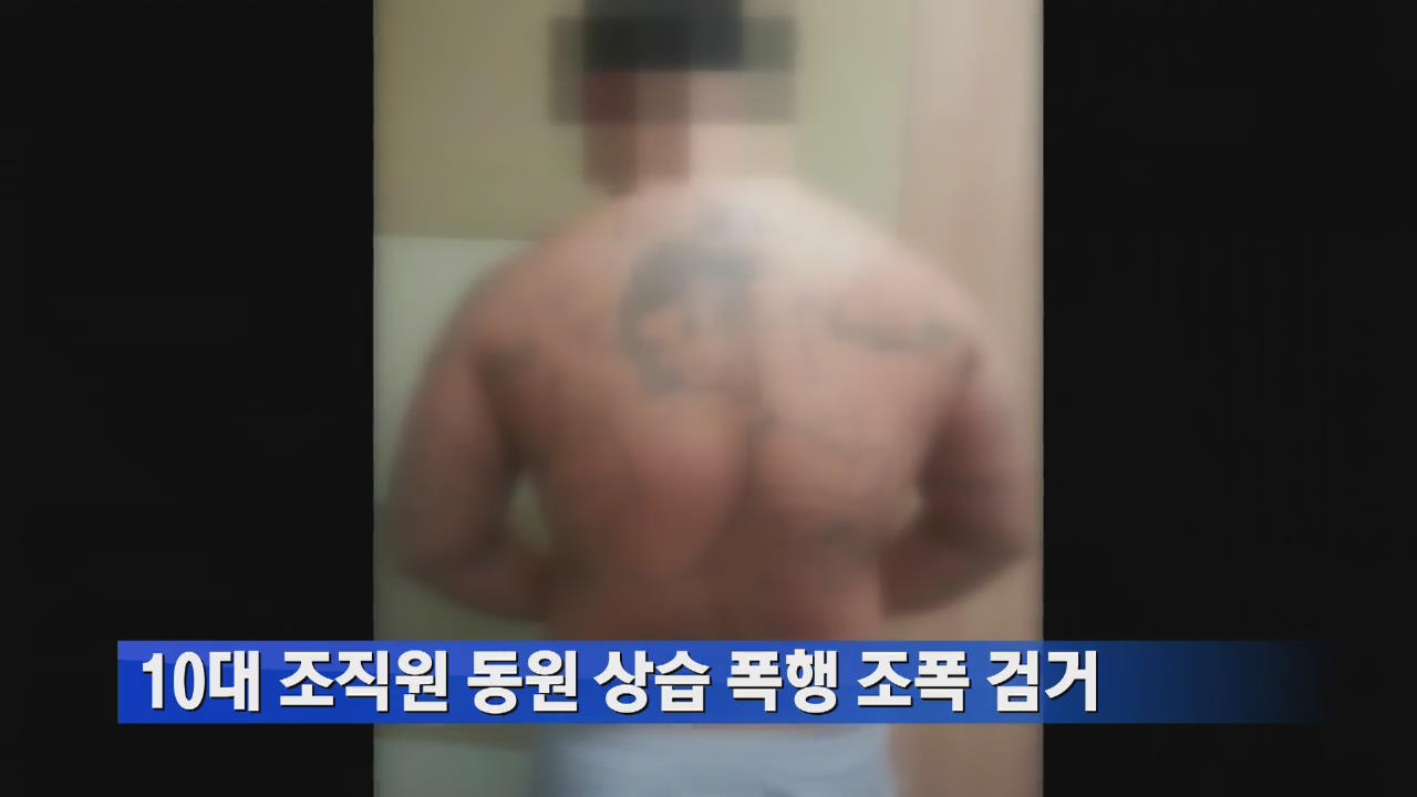 10대 조직원 동원 상습 폭행 조폭 검거