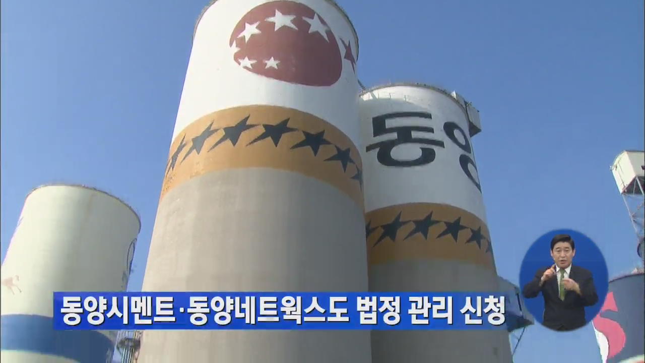 동양시멘트·동양네트웍스도 법정관리 신청
