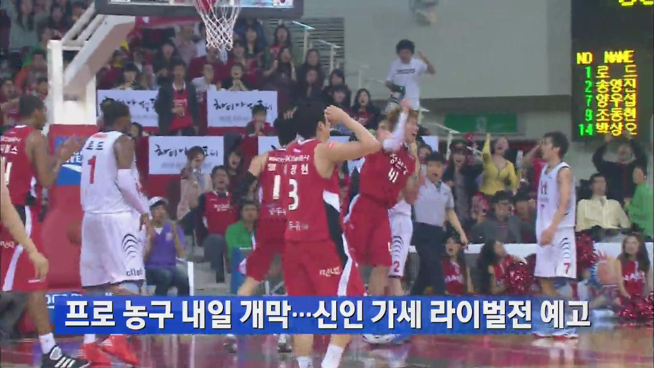 프로농구 내일 개막…신인 가세 라이벌전 예고