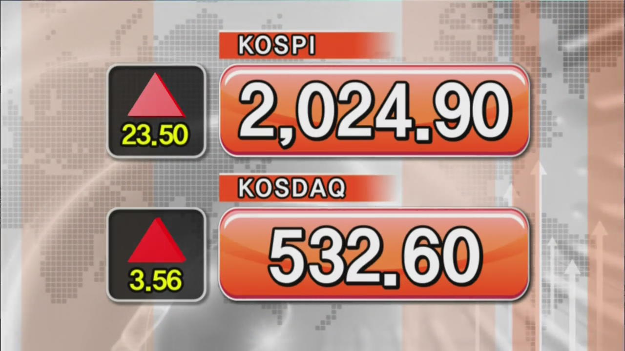 코스피 2,024.90 코스닥 532.60