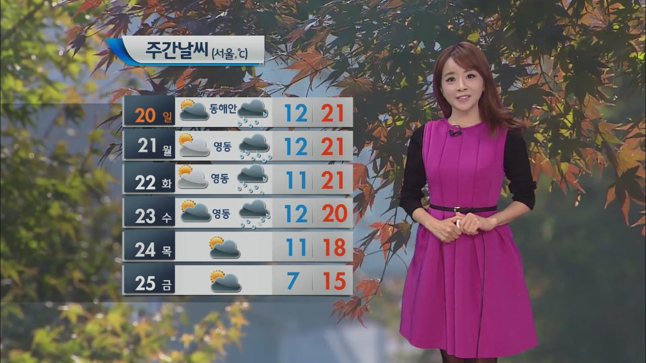 내일 서울·경기·강원·영서 빗방울
