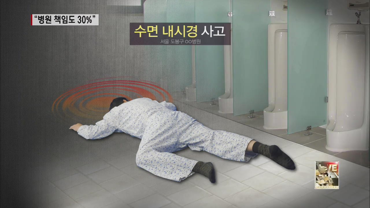 “내시경 후 낙상 사고, 병원 책임 30%”