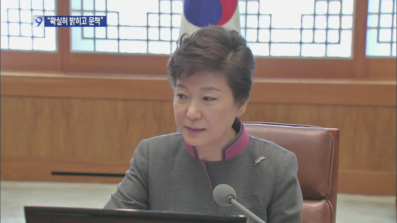 박 대통령 “대선 개입 의혹 확실히 밝히고 문책”