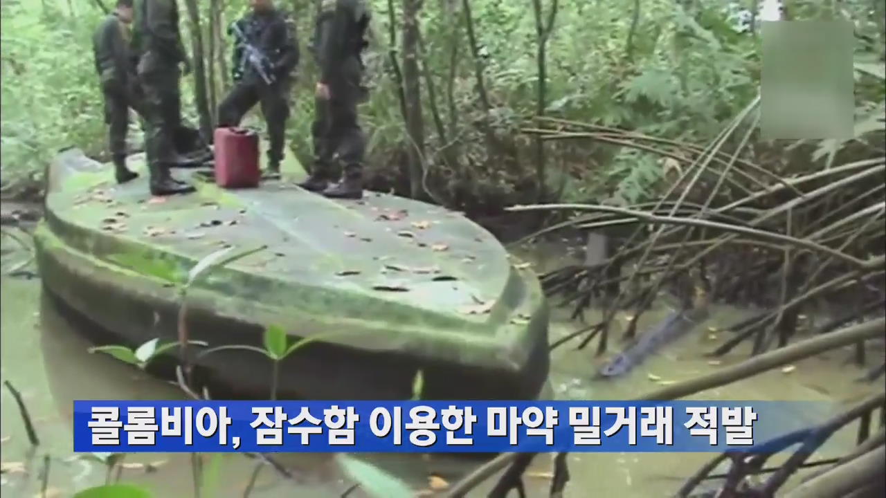 콜롬비아, 잠수함 이용한 마약 밀거래 적발