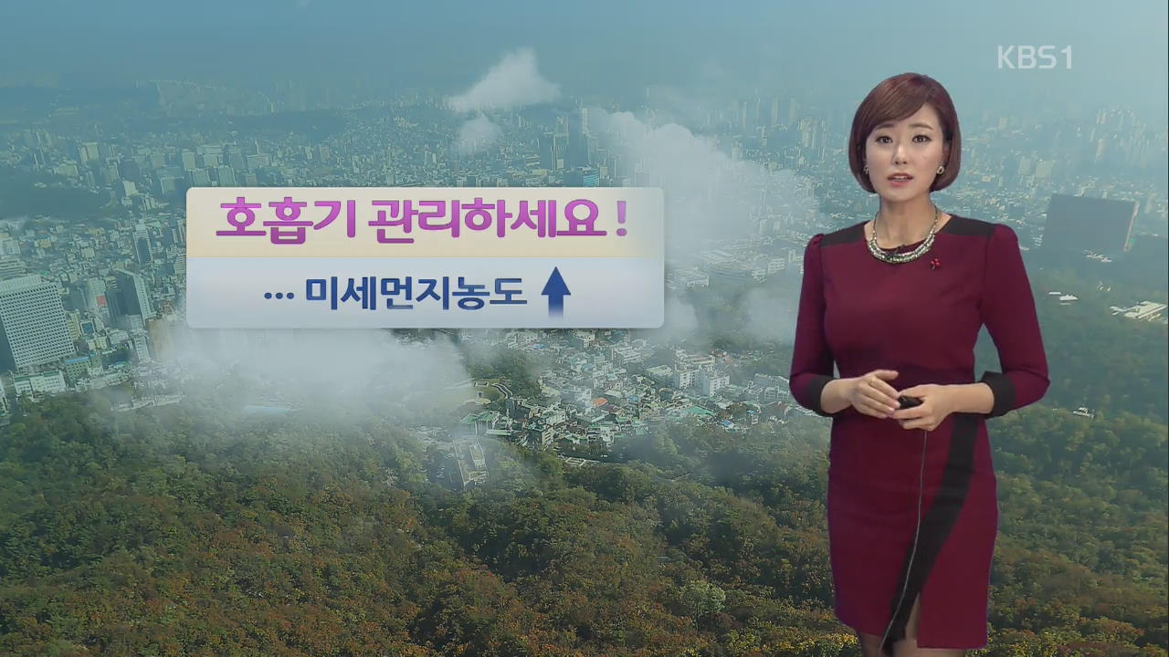 오후부터 맑은 하늘…미세 먼지에 공기 질 안좋아