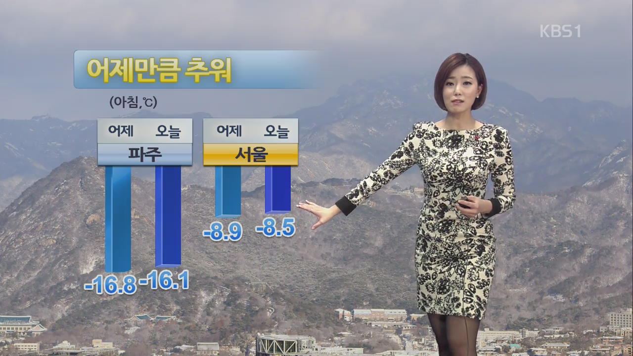 매서운 추위 주말 내내 이어져…서울 낮 최고 0도