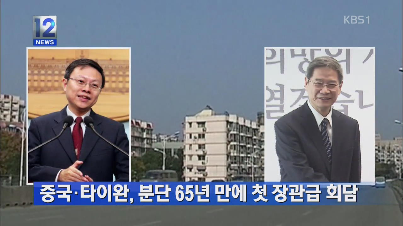 중국·타이완, 분단 65년 만에 첫 장관급 회담