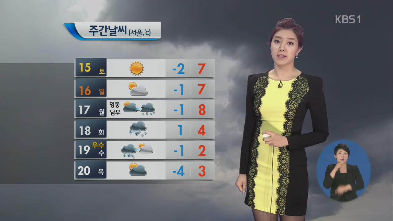 구름 사이로 보름달…주말 전국 맑음