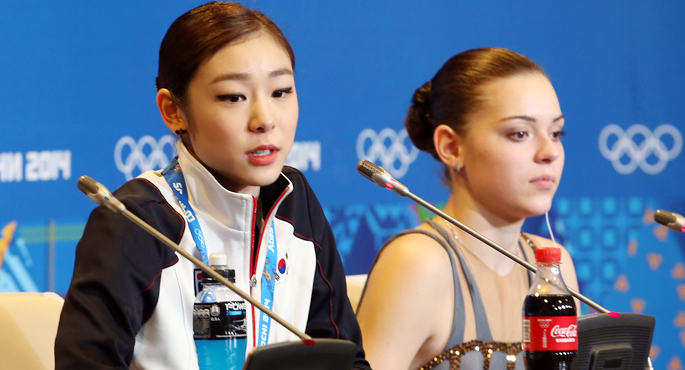 소트니코바, 김연아 인터뷰 중 돌연 퇴장