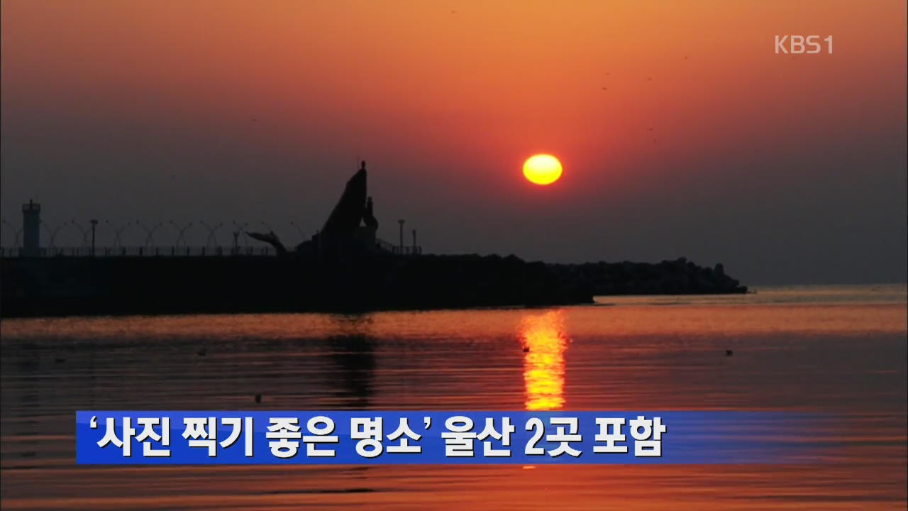 ‘사진 찍기 좋은 명소’ 울산 2곳 포함