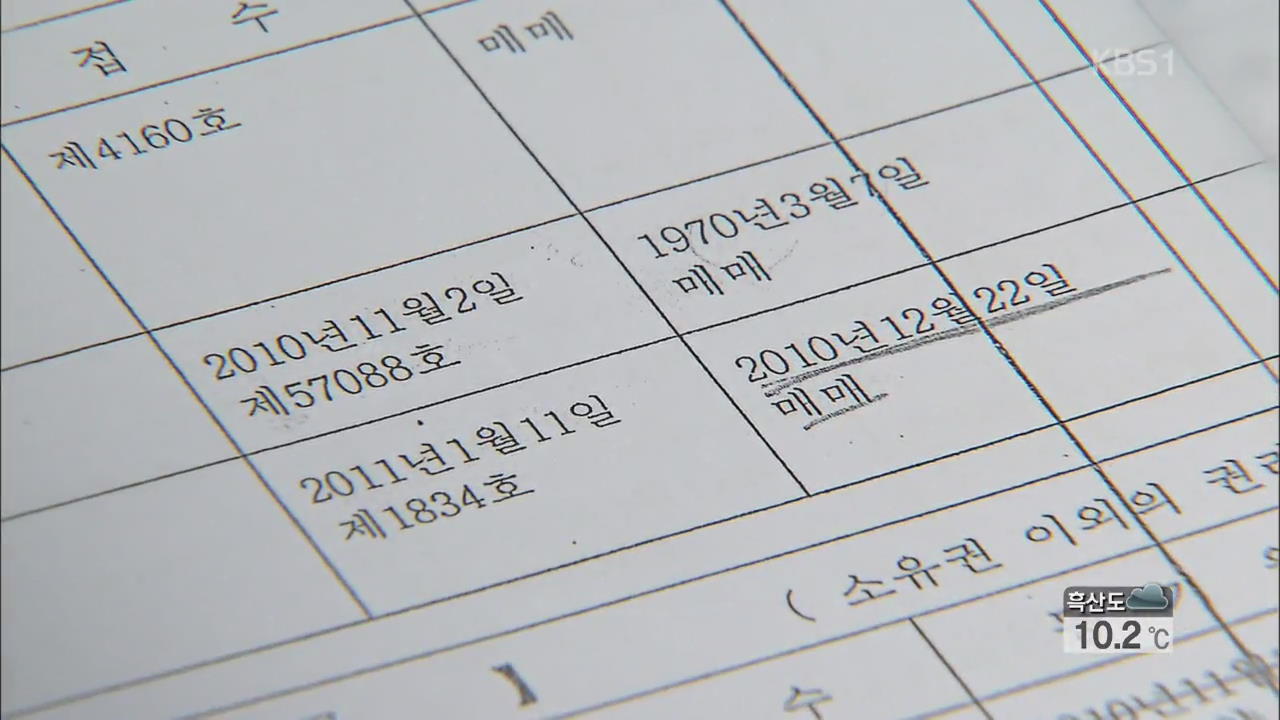 땅주인 몰래 소유권 가로채 거액 챙겨