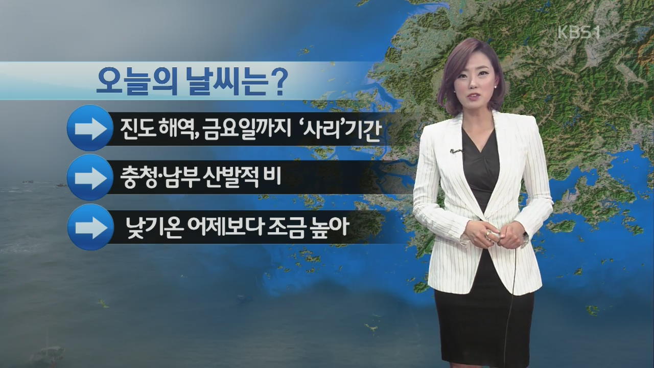 진도 해역, 금요일까지 ‘사리’기간