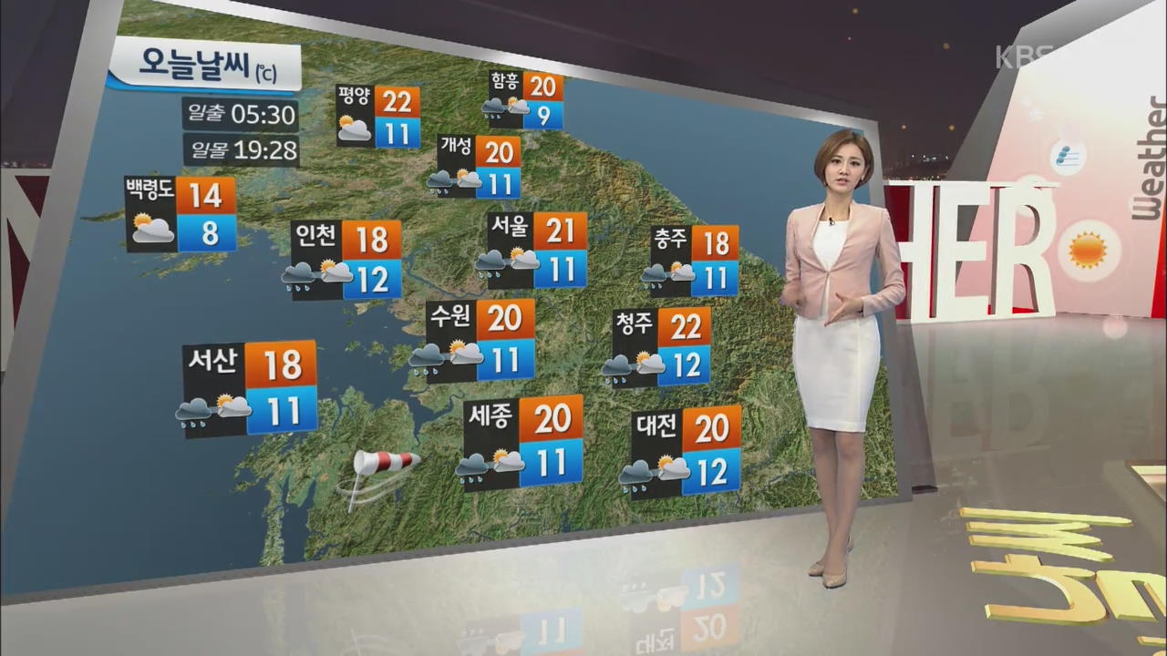 밤새 전국에 요란한 비바람