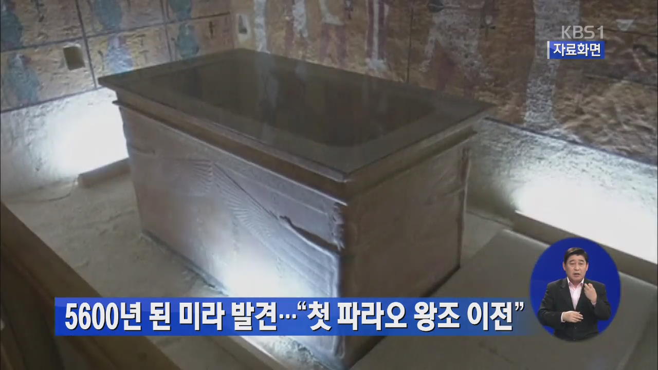 5600년 된 미라 발견…“첫 파라오 왕조 이전”