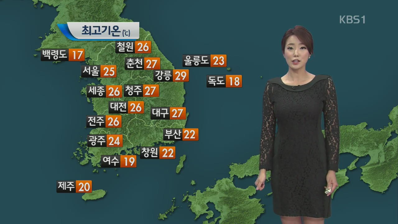 초여름 더위…제주도, 남해안 비