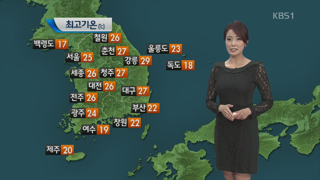 초여름 더위…제주도, 남해안 비