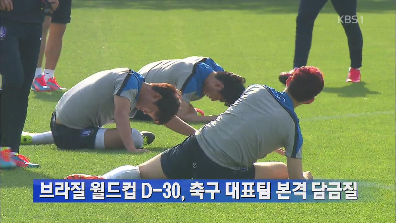 브라질 월드컵 D-30, 축구 대표팀 본격 담금질
