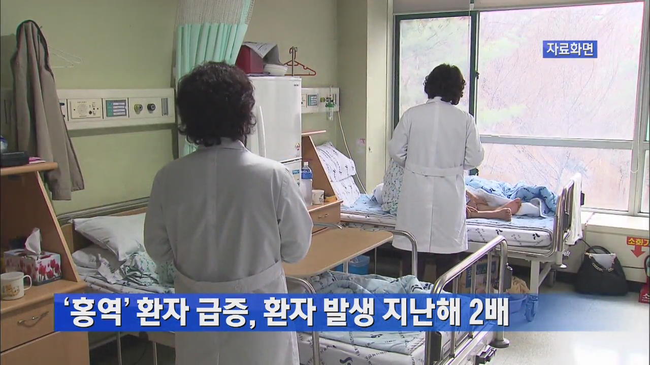‘홍역’ 환자 급증, 환자 발생 지난해 2배