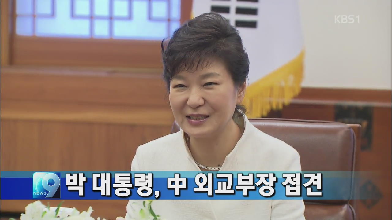 박 대통령, 중국 외교부장 접견