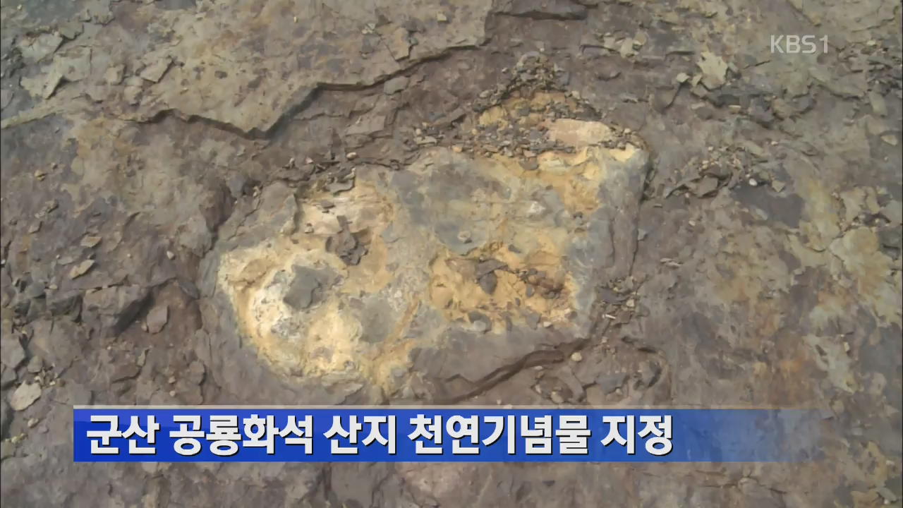 군산 공룡화석 산지 천연기념물 지정