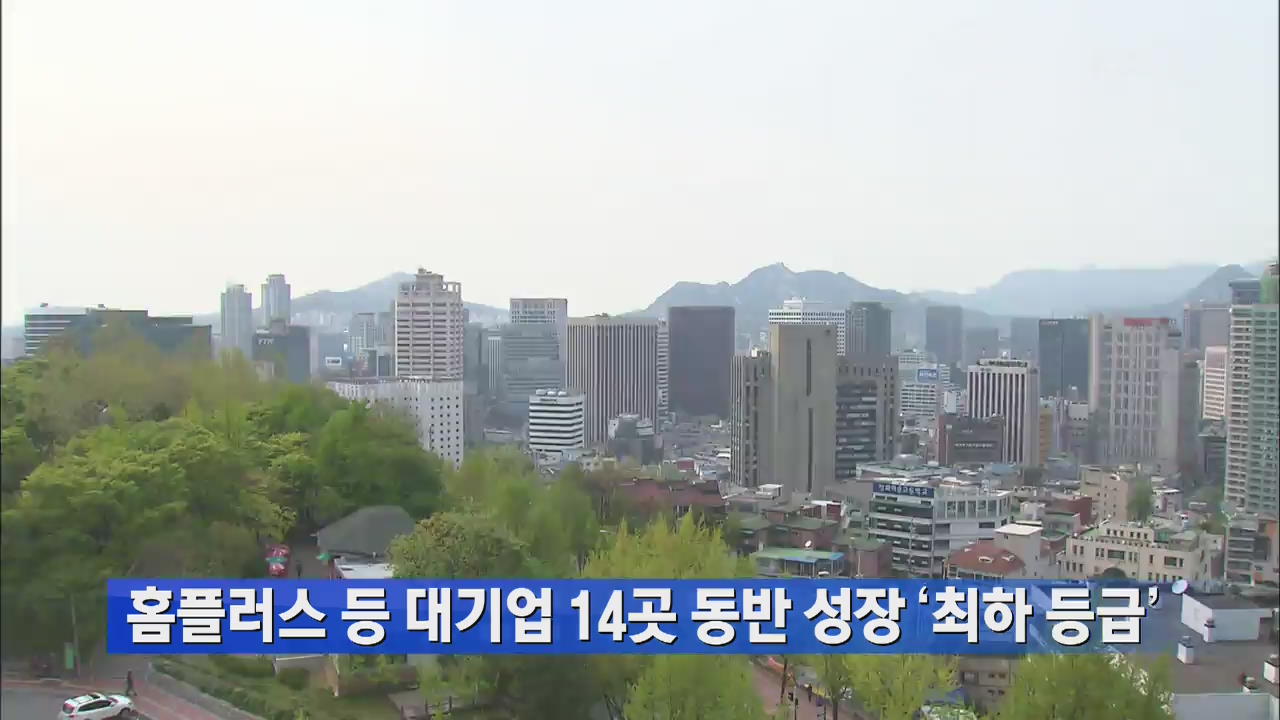홈플러스 등 대기업 14곳 동반 성장 ‘최하 등급’