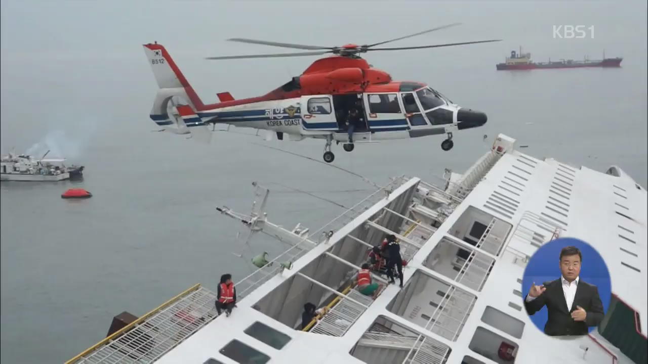 “해경 구조 헬기 의전에 동원”…국조특위 파행
