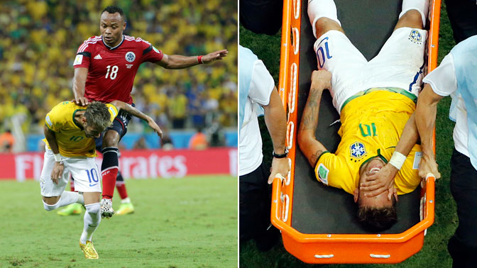 브라질, 네이마르 부상과 맞바꾼 ‘4강행’