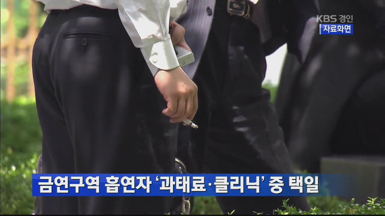 금연구역 흡연자 ‘과태료·클리닉’ 중 택일 