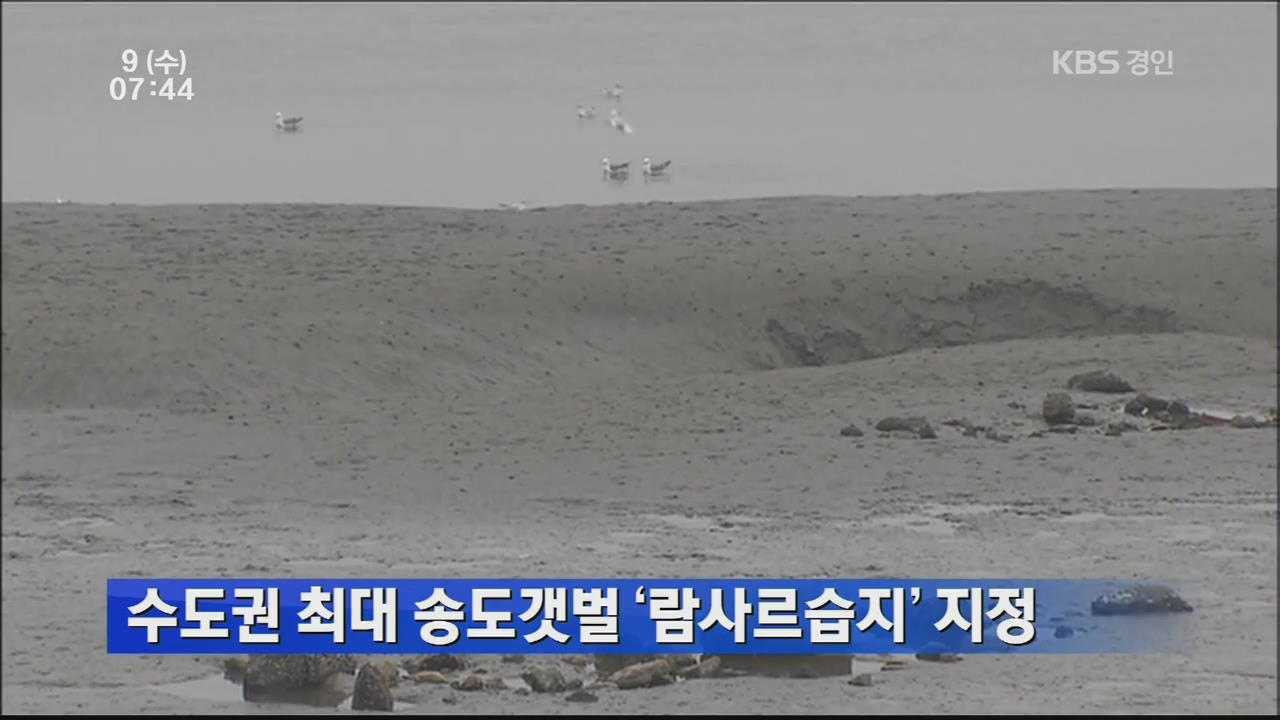 수도권 최대 송도갯벌 ‘람사르습지’ 지정