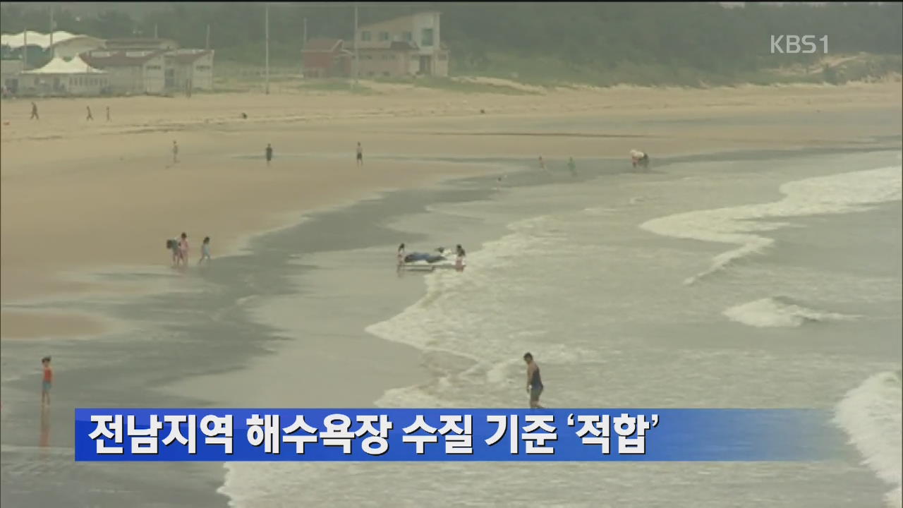 전남지역 해수욕장 수질 기준 ‘적합’