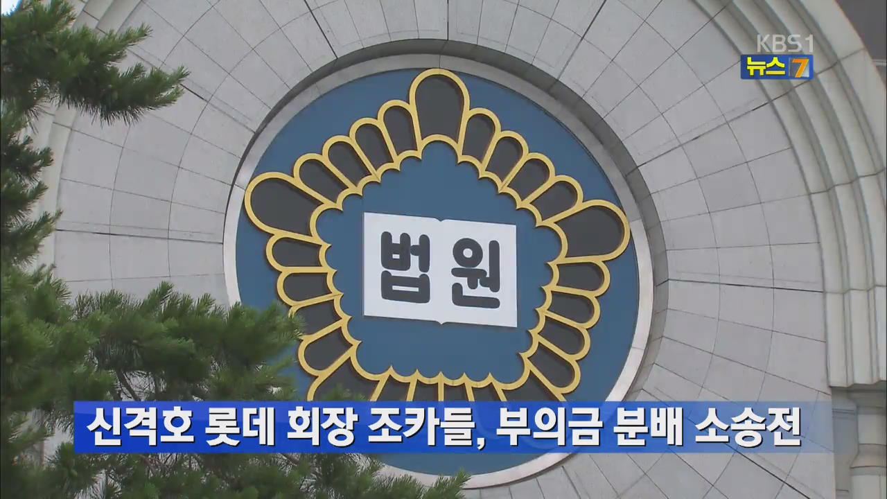 신격호 롯데 회장 조카들, 부의금 분배 소송전