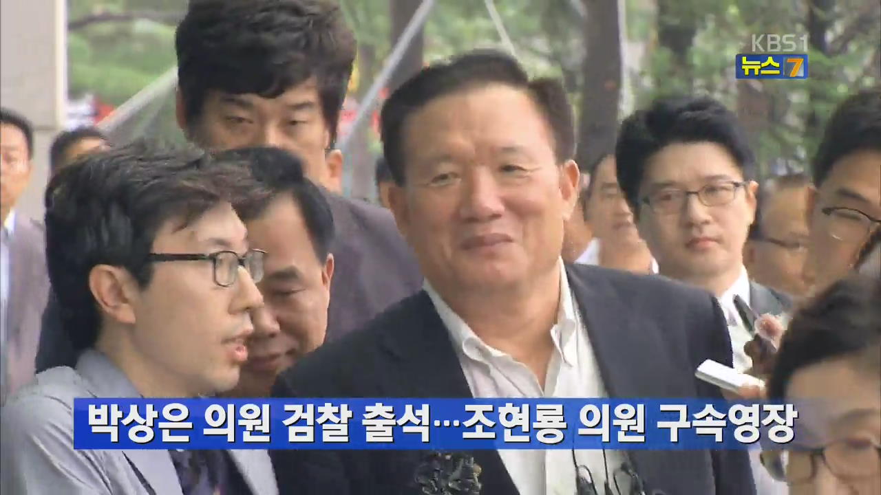 박상은 의원 검찰 출석…조현룡 의원 구속영장