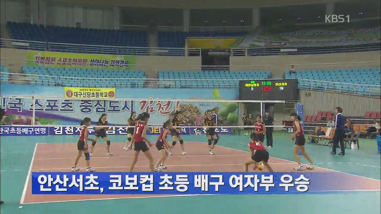 KOVO 총재컵, ‘신유빈 활약’ 안산서초 우승