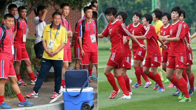 ‘예민한’ 북한 축구, 철통보안 속 첫 훈련