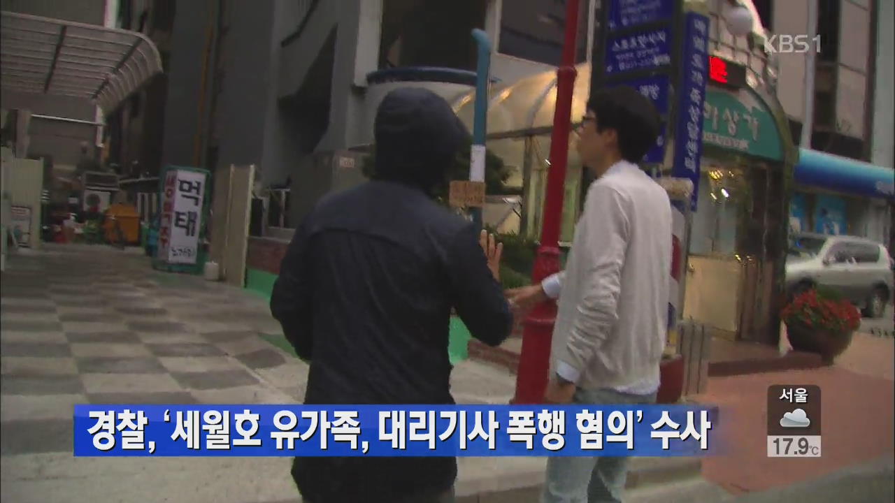 경찰, ‘세월호 유가족, 대리기사 폭행 혐의’ 수사