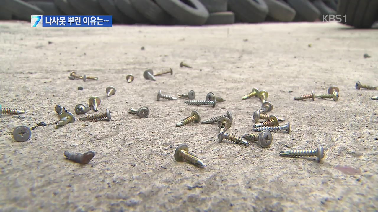 도로 위에 ‘나사못’ 뿌린 범인 잡고 보니… 
