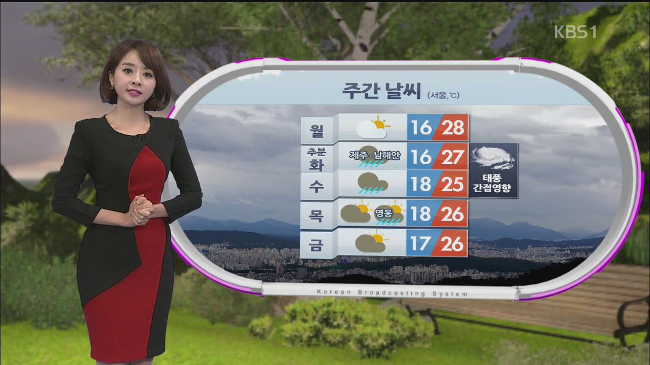 주말, 전형적인 초가을 날씨