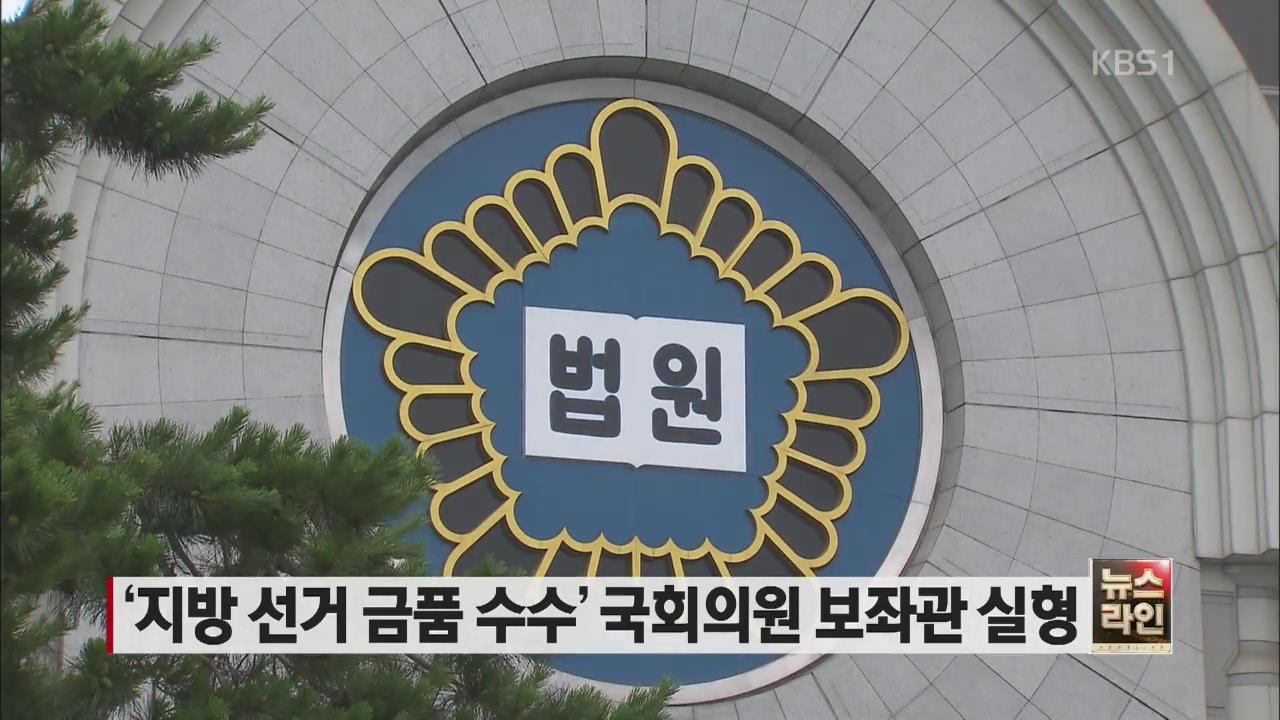 ‘지방 선거 금품 수수’ 국회의원 보좌관 실형