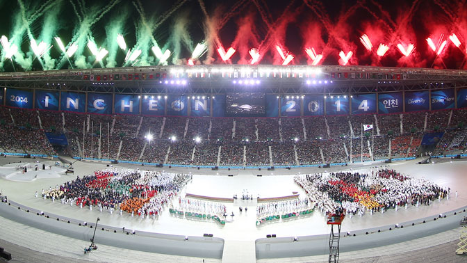 [주요장면] ‘45억 아시아 축제’ 인천AG 화려한 개막